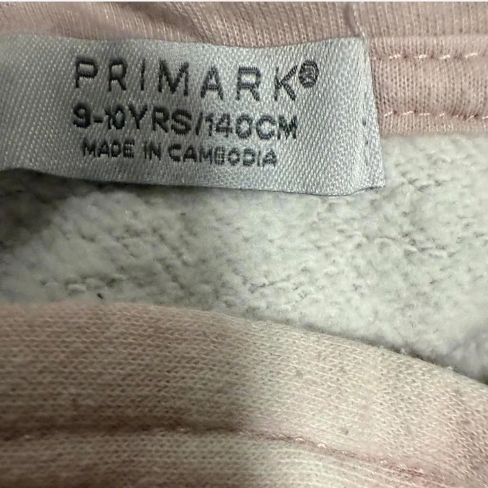 Primark Soft Pink Tan Tie Dye Hoodie Pullover 9/10
